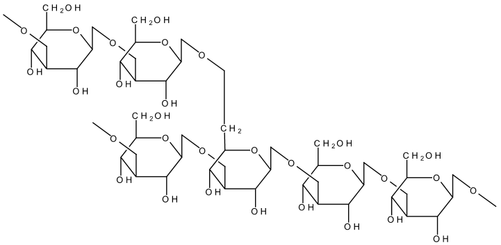 Yeast beta-glucan molecular structure Yeast beta-glucan molecular structure